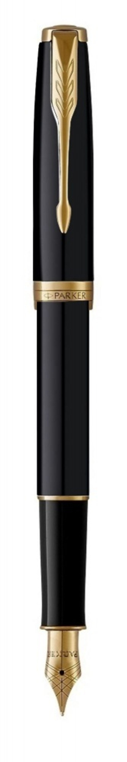 Перьевая ручка Parker Sonnet F130 Black GT, перо: М, цвет чернил: Black, в подарочной упаковке