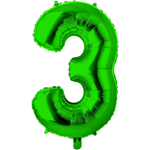 Фольгированные цифры в зеленом цвете 66 см