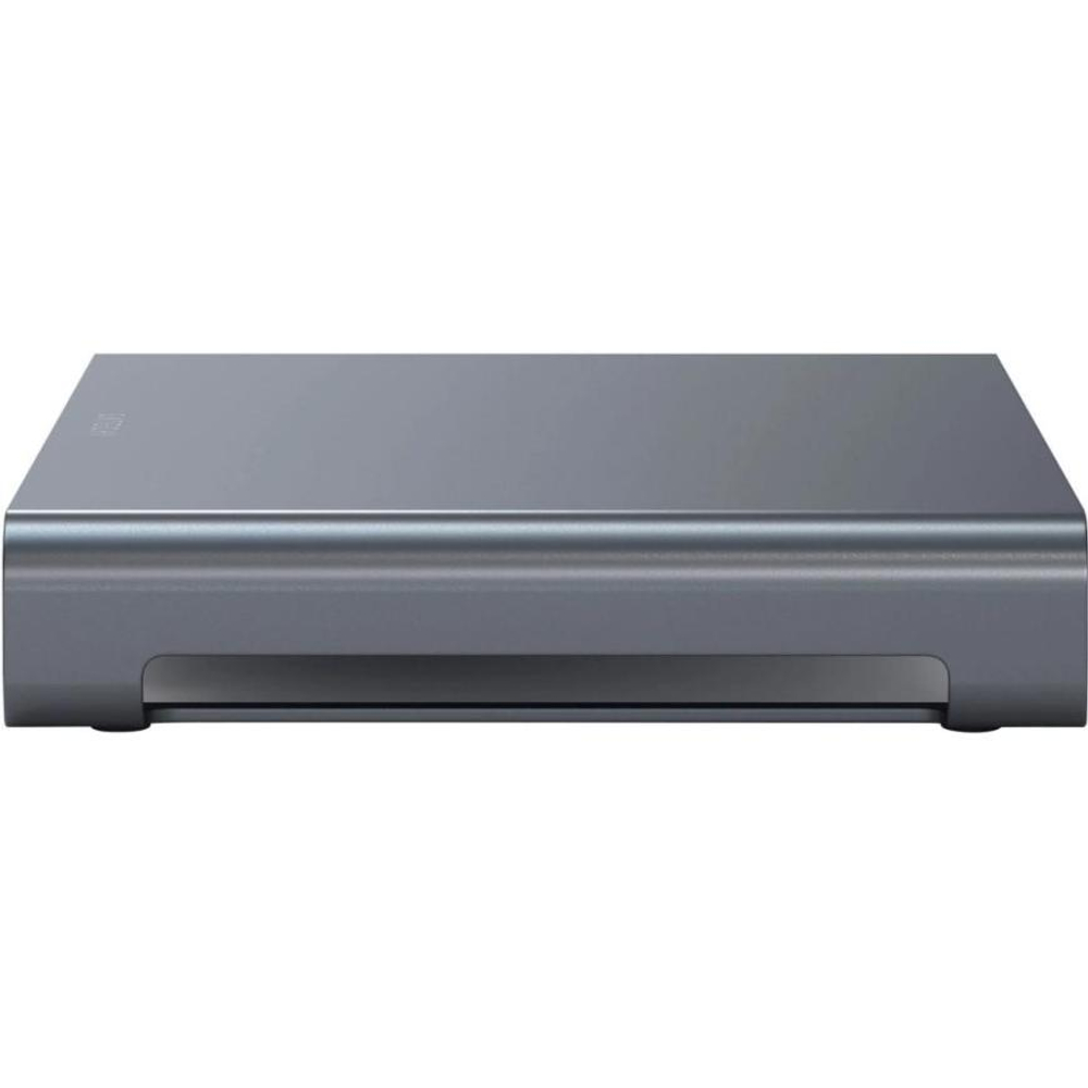 Алюминиевая подставка-хаб Satechi Monitor Stand XL (USB-C) (ST-UCSHXL) Подключение: встроенный кабель USB-C. Порты: USB-C, 3 USB-A 3.2 Gen 1, microSD UHS-I, SD UHS-I, разъём 3,5 мм