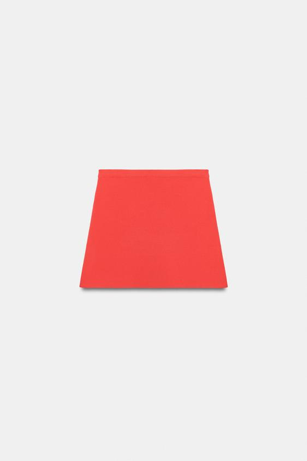 ZARA ТРИКОТАЖНАЯ МИНИ-ЮБКА, КОРАЛЛОВЫЙ/КРАСНЫЙ