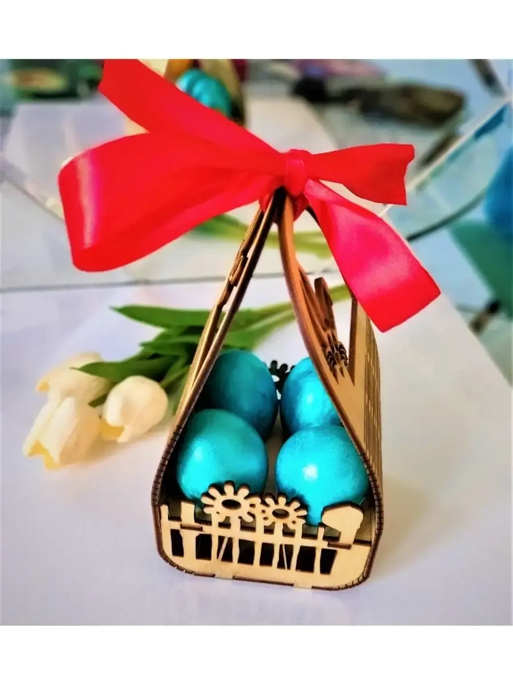 Пасхальный декор под яйца и кулич / Подставка