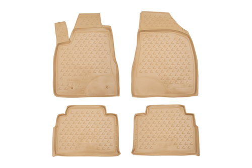 Коврики в салон для LEXUS RX350 2003-2009, 4 шт. (полиуретан, бежевые) NLC.29.09.212