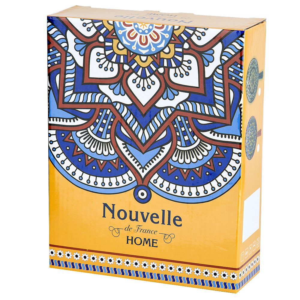 Кокотница с ручкой " " (красный) 21,5х16х5,8см v=700мл (подарочная упаковка)