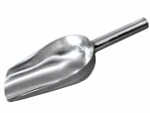 Совок для сыпучих продуктов нерж 24см (ковш 15см)