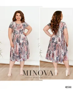 Платье 436-коралл Minova