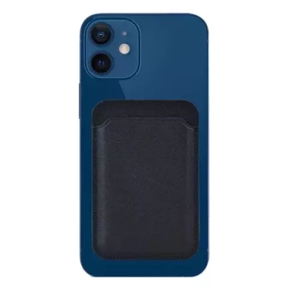 Кожаный чехол-бумажник MagSafe для iPhone Black