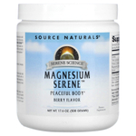 Source Naturals, Magnesium Serene, со вкусом ягод, 17,6 унции (500 г)