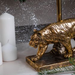 Настольная лампа Тигр Бронза с абажуром Сити - 2