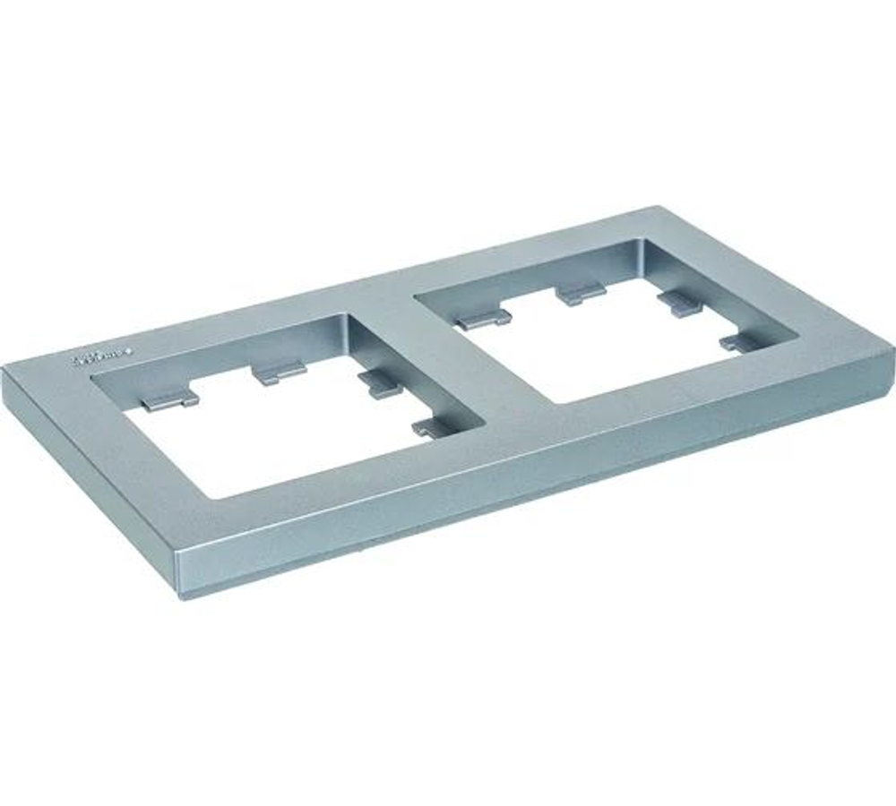 ATLASDESIGN 2-постовая РАМКА, универсальная, АЛЮМИНИЙ ATN000302