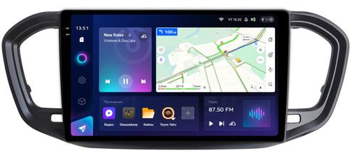 Магнитола для Lada Vesta NG 2023+ (ШГУ, рамка черная матовая 9) - Teyes CC3-2K QLed на Android 10, Быстрая, 4G SIM-слот, CarPlay