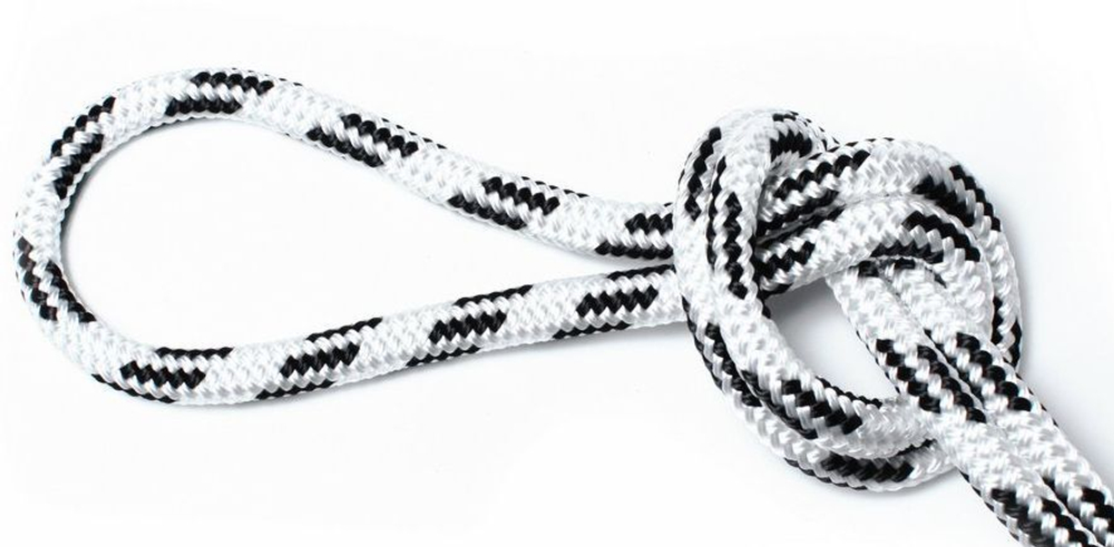 Шнур для яхт 12 мм, бело-синий,2200 кгс, 50 м, бухта