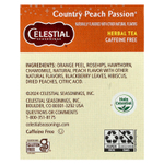 Celestial Seasonings, травяной чай, Country Peach Passion, без кофеина, 20 чайных пакетиков, 41 г (1,4 унции)