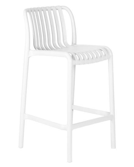 Стул полубарный DOBRIN CHLOE, белый