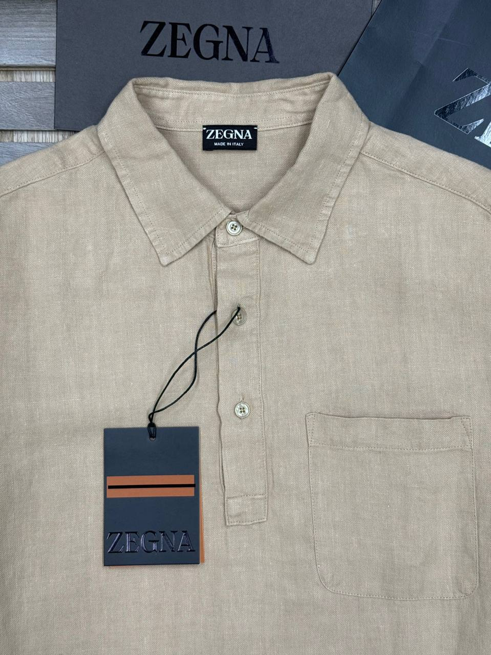 Льняная рубашка Zegna