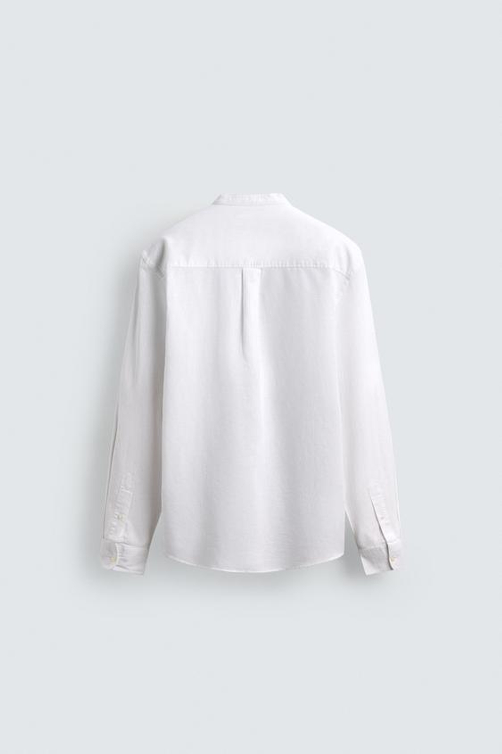 ZARА РУБАШКА RELAXED FIT ИЗ ЛЬНА И ХЛОПКА, БЕЛЫЙ