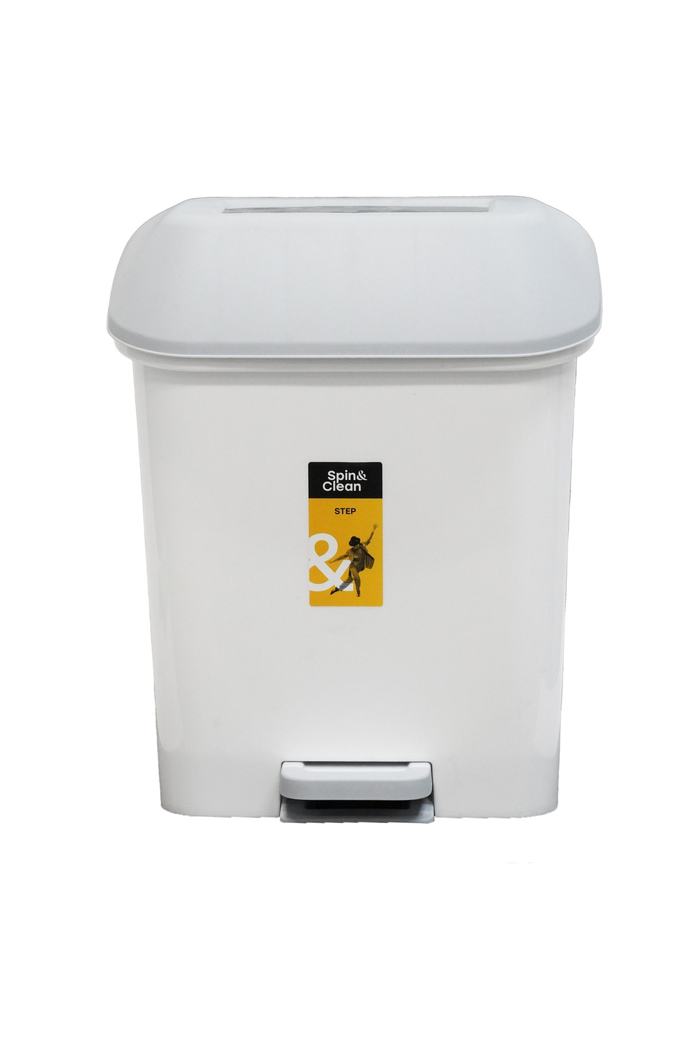 КОНТЕЙНЕР ДЛЯ МУСОРА С ПЕДАЛЬЮ  STEP 15 Л БЕЛЫЙ