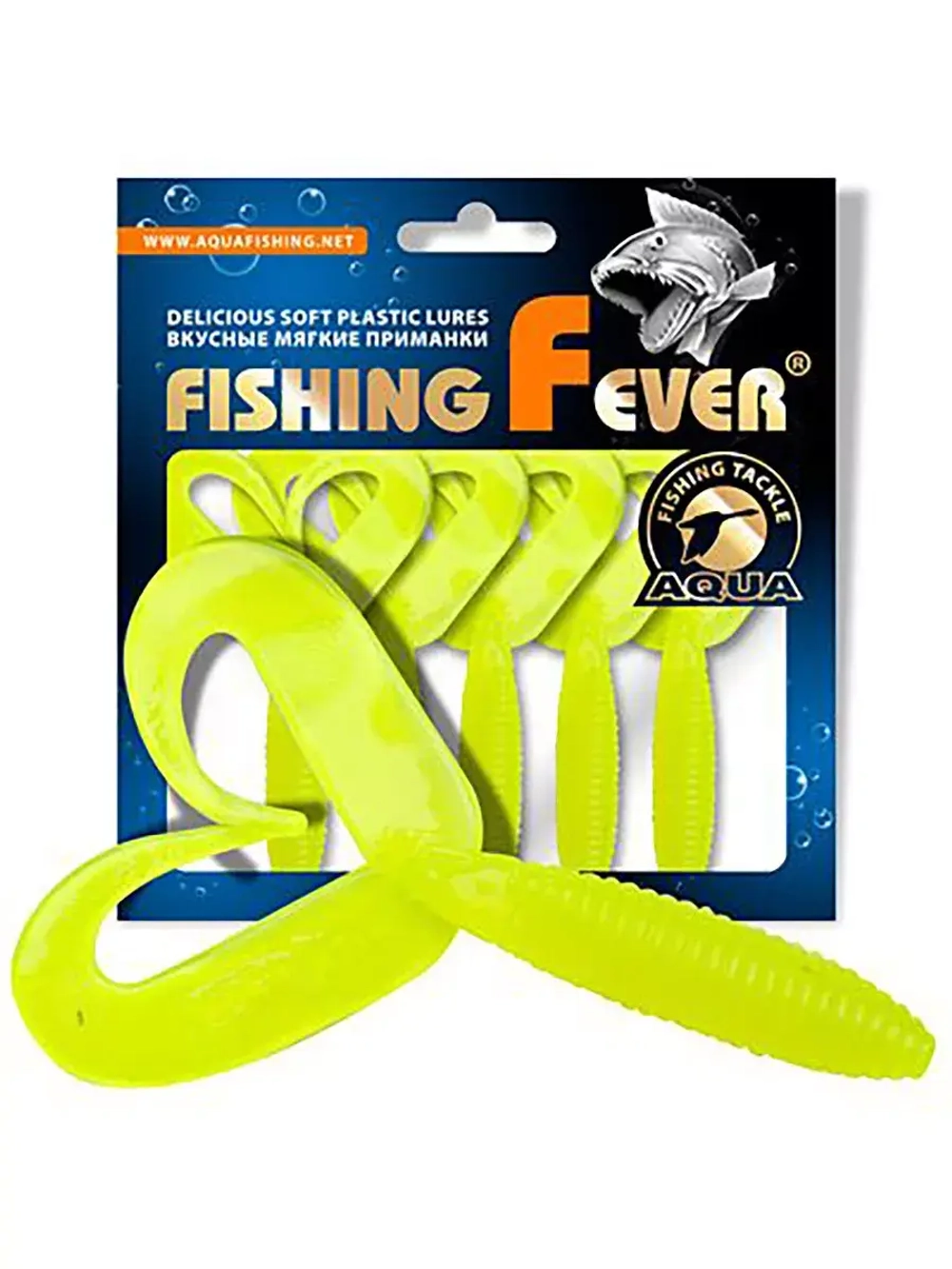 Мягкая приманка твистер FishingFever 8,5cm,4,8g,2 уп по 5 шт
