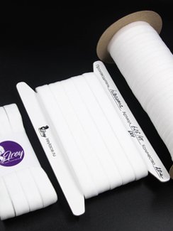 001 626/15 ОПТ Бейка окантовочная  Lauma Fabrics, 15 мм, белый 001