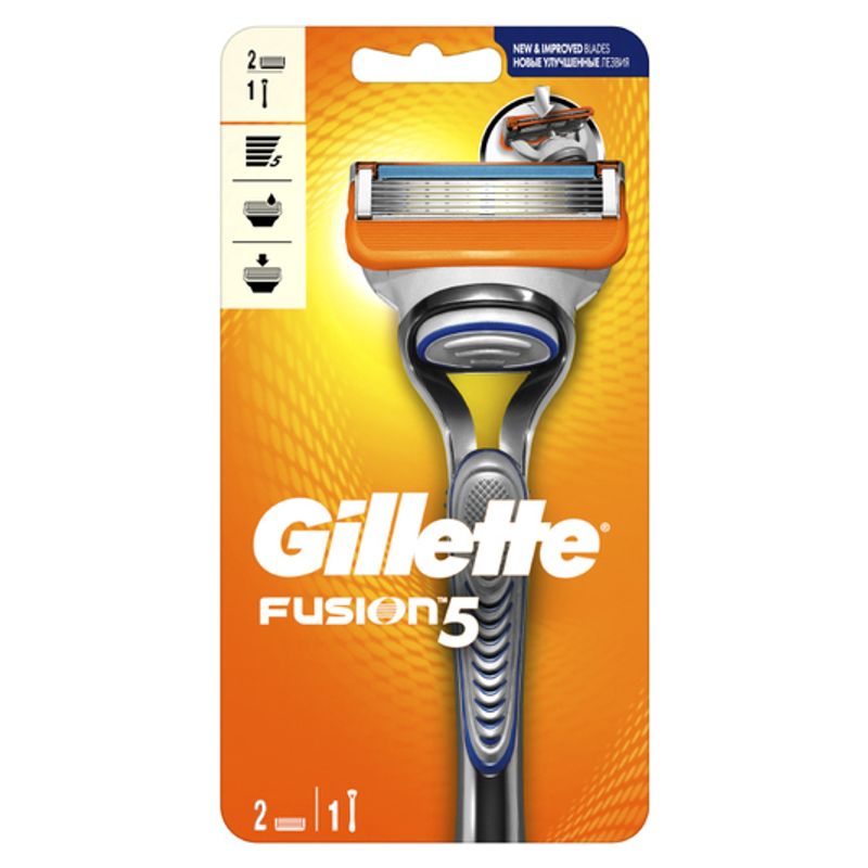 Бритва 2 сменные кассеты Gillette Fusion 5