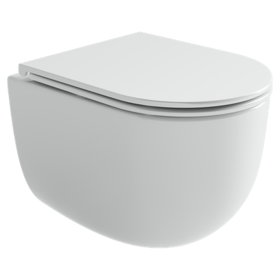 Унитаз подвесной Ceramicanova Voga торнадо 3.0 сиденье микролифт белый CN4012T