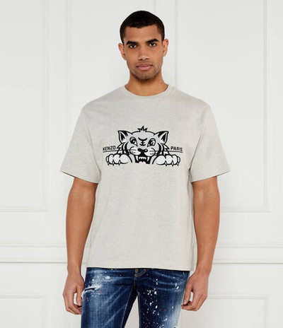 Футболка HAPPY TIGER Kenzo - серый(FF55TS5264SI)