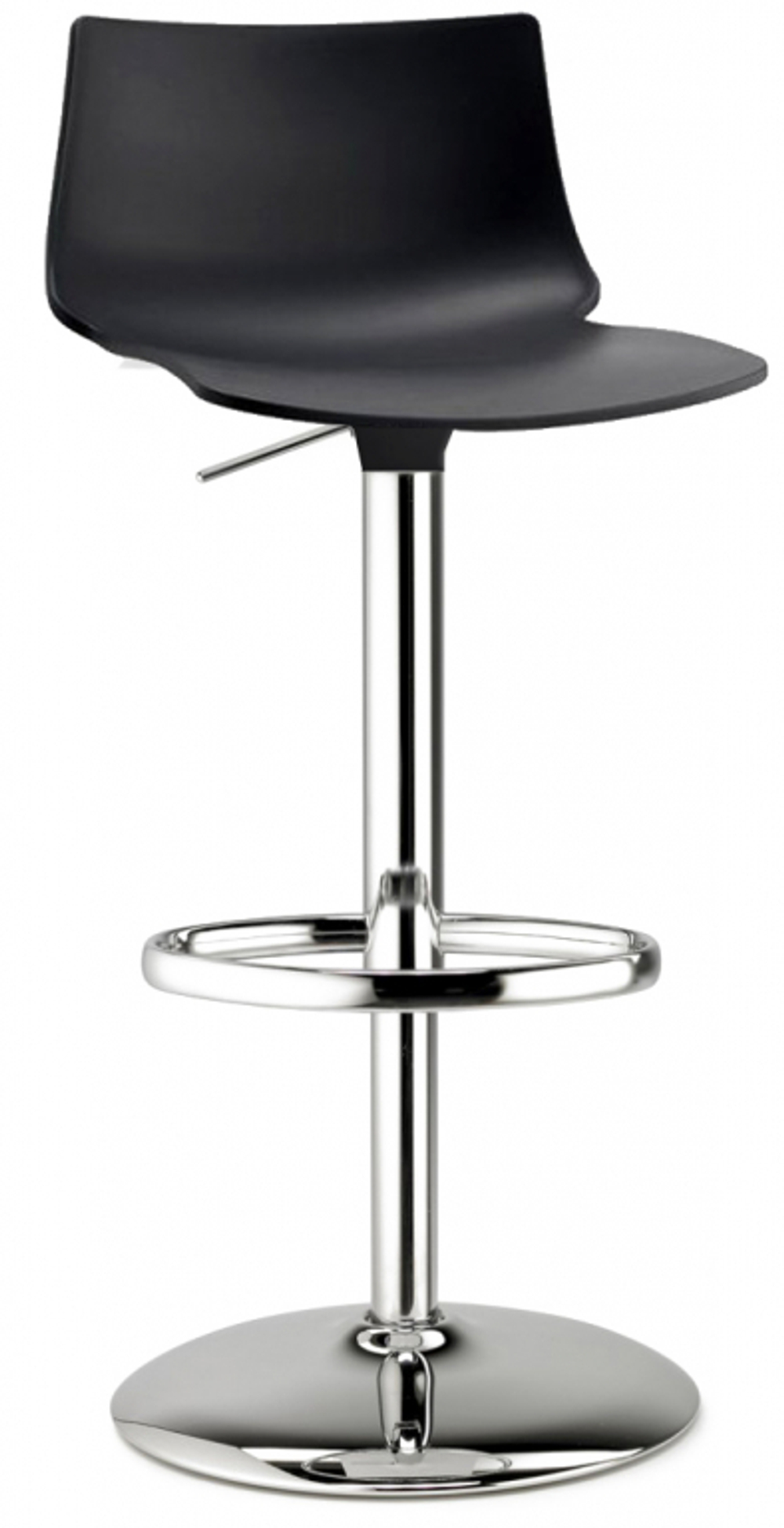 Стул барный пластиковый Scab Design Day Up, хром, антрацит