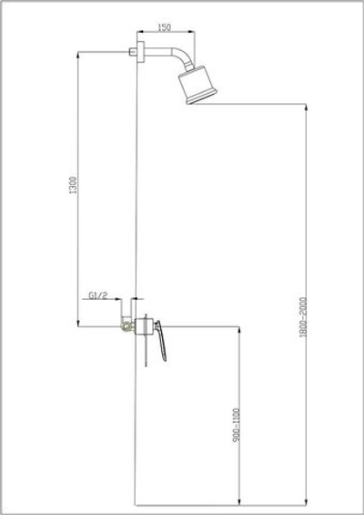 Душевая система Timo Helmi SX-4079/00-16 SM