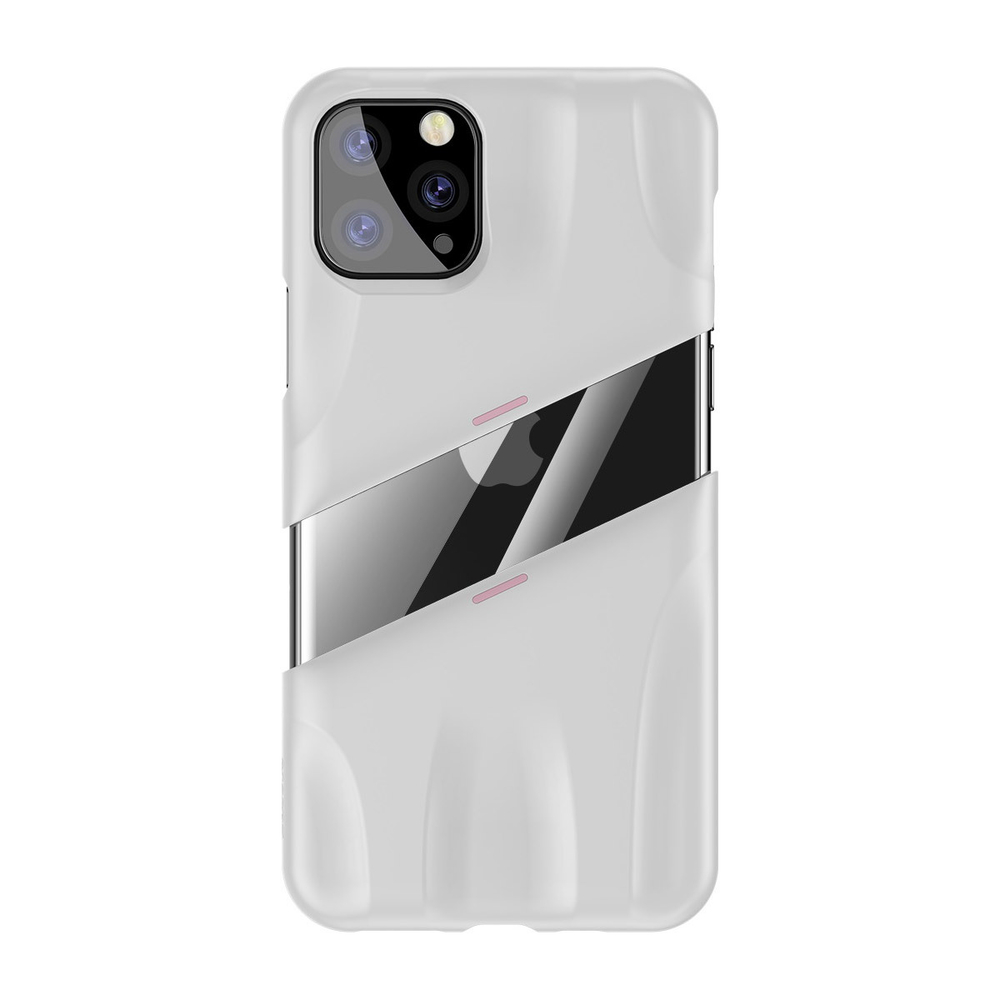 Чехол для Apple iPhone 11 Pro Max Baseus Let''s go Airflow Cooling Game Protective Case - White&Pink