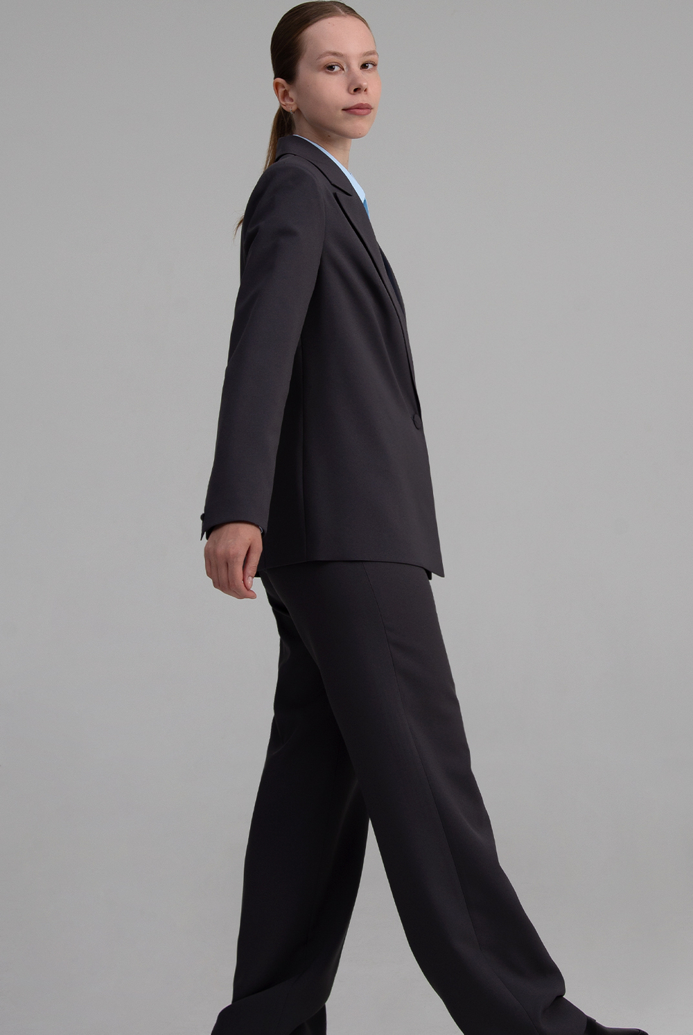 Жакет женский 4548зпа, Темно-серый #513ТСе044548зпа