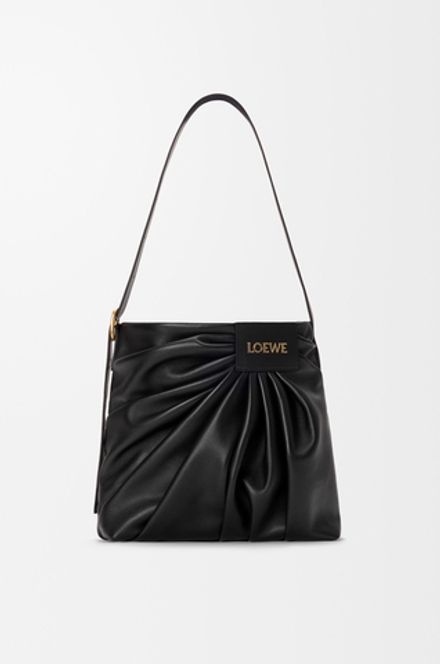Loewe Сумка-тоут Draped из мягкой овечьей кожи наппа, черный