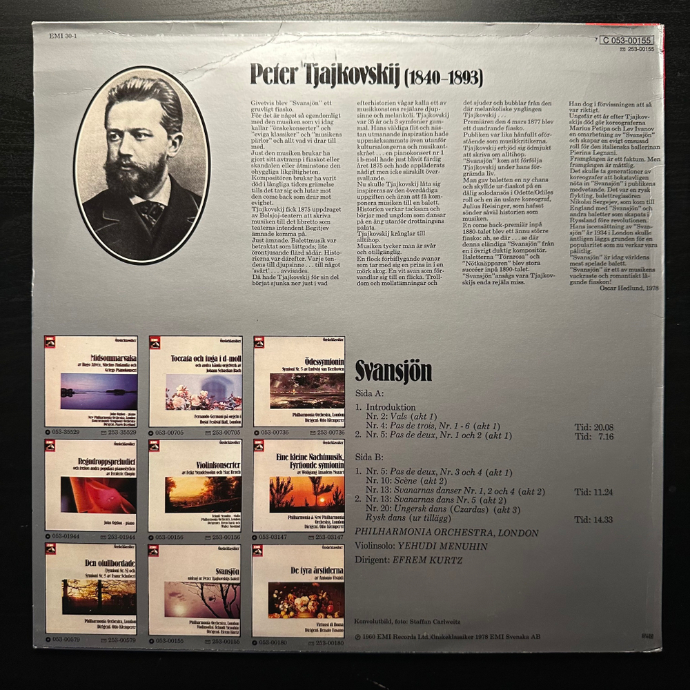 Чайковский - Лебединое озеро (Швеция 1978г.)
