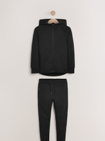 Толстовка на молнии с капюшоном и джоггеры в комплекте для мальчика Next 296-799, Черный