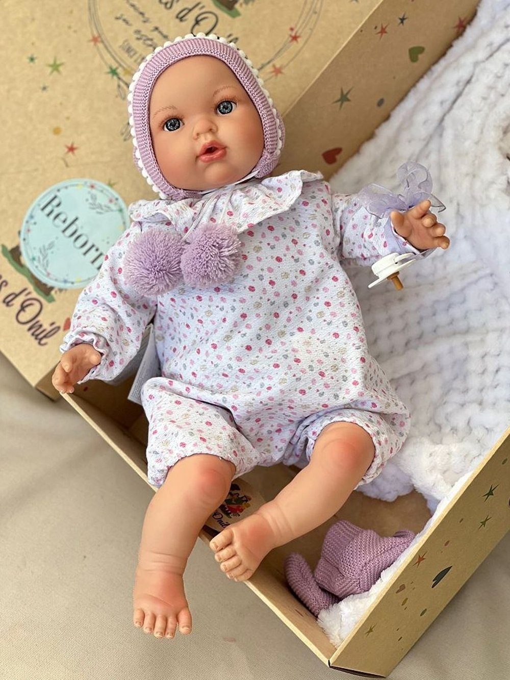 Кукла Реборн Nines 48см Tita мягконабивная (N0210)