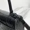 Сумка BALENCIAGA с крокодиловым тиснением, черный