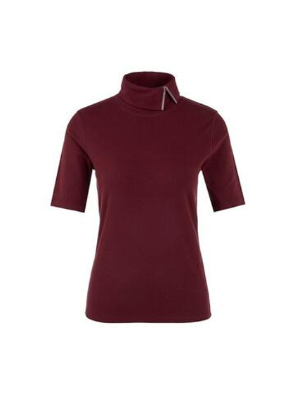 Marc Cain Футболка с декорированным воротом