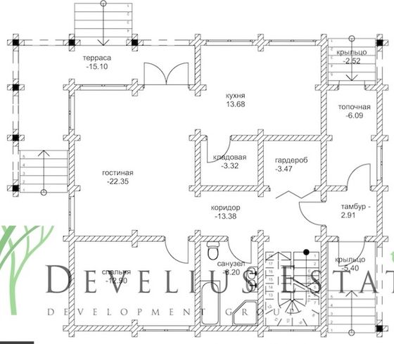 Планировка первого этажа