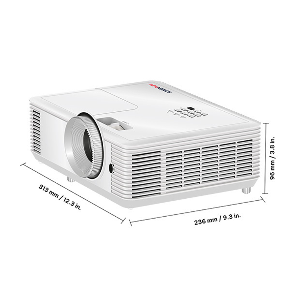 INFOCUS ScreenPlay SP122 Проектор (DLP, SVGA, 4000 lm, 3W, 27дБ, 2,9 кг, БЕЛЫЙ)