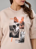 Костюм с шортами КНф-101П/экрю