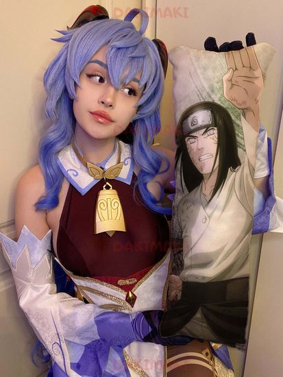 Мини дакимакура Неджи Хюга и Шикамару Нара из Наруто арт. M0569, 60х20 см