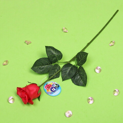 Цветок искусственный «Natur» 45см Роза цвет красный