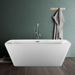 Ванна отдельностоящая EASY, 170х78, слив-перелив Click-Clack тип O, белая/хром, ST-EASY17075FO-BNCR