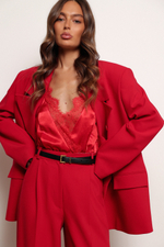 Брюки красные