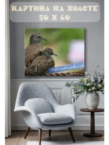 Картина на стену 40 X 50 Птицы