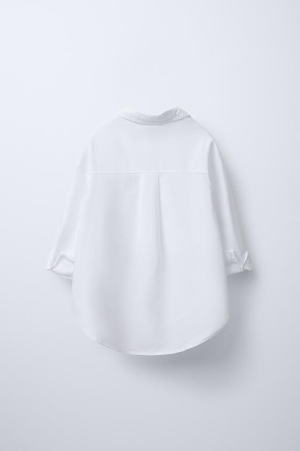 ZARA РУБАШКА ОКСФОРД И ФУТБОЛКА В РУБЧИК, БЕЛЫЙ