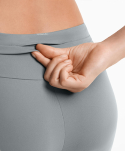 OYSHO Легинсы Comfortlux с супервысокой талией длиной до щиколотки 65 см, стальной синий