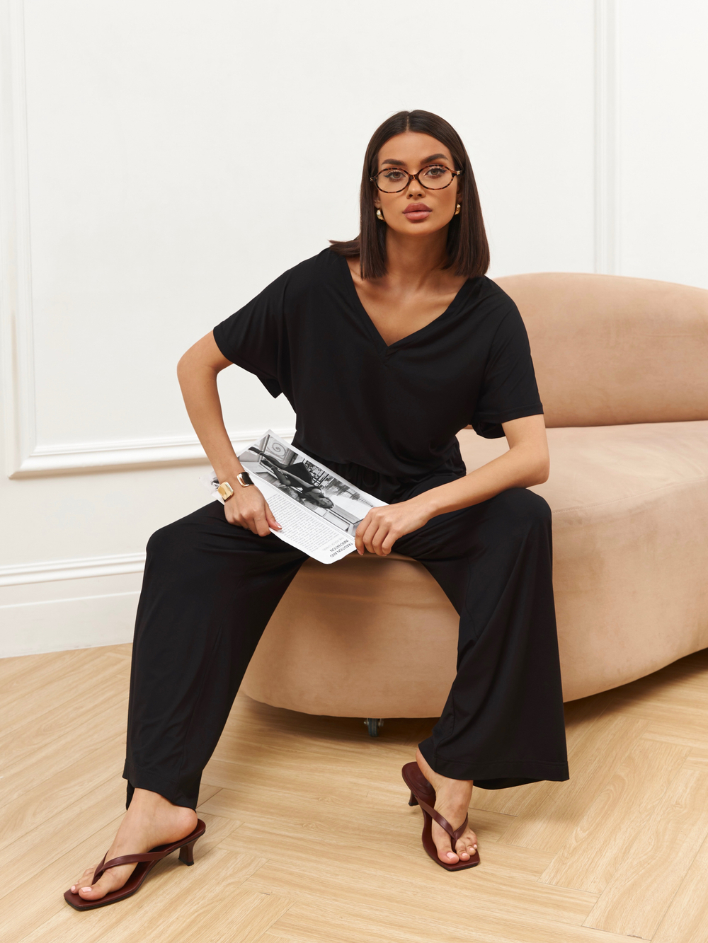 Костюм футболка и штаны из вискозы