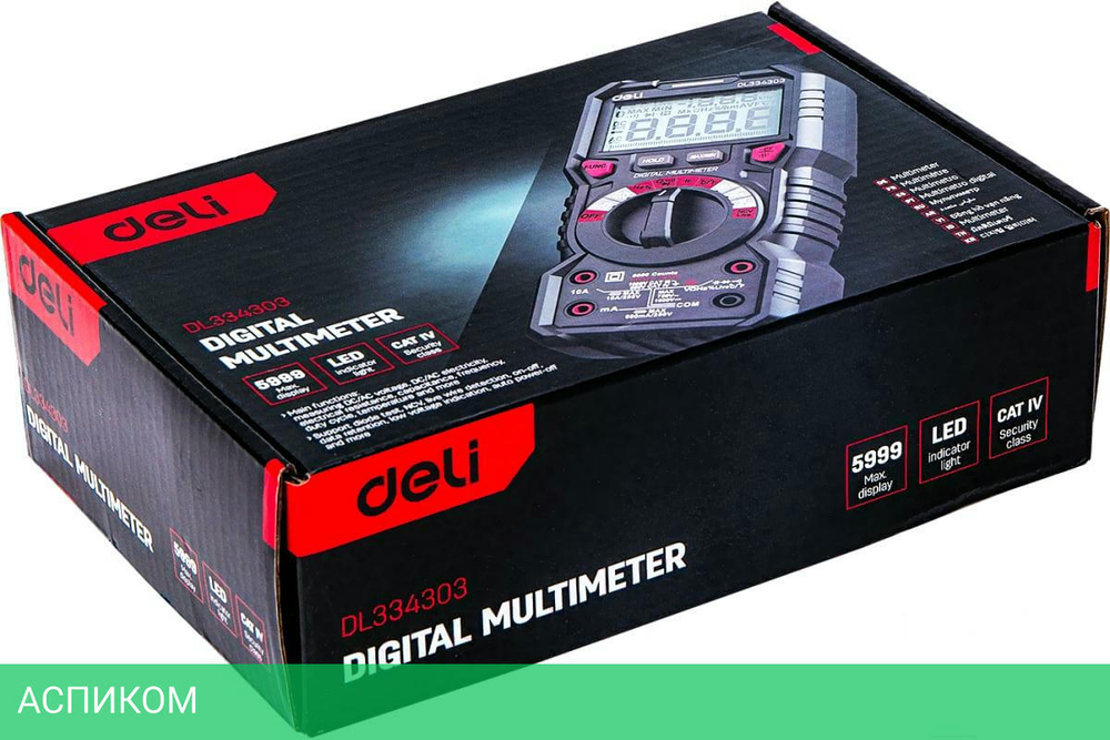 Мультиметр Deli DL334303