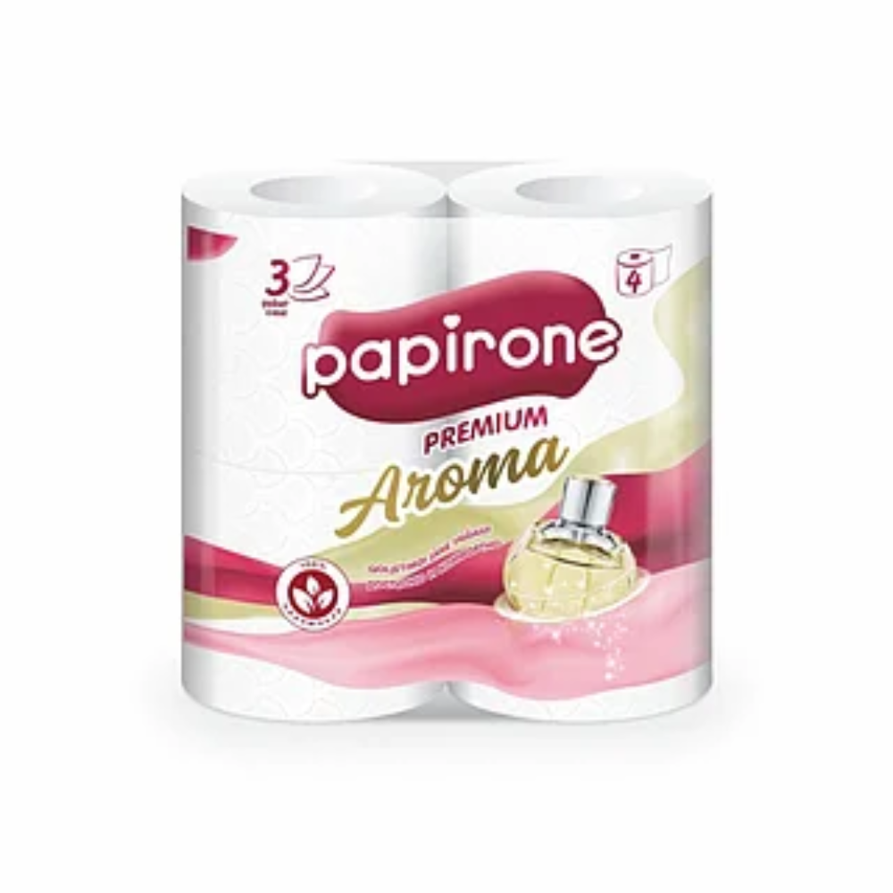 Туалетная бумага Papirone aroma 4 рулона