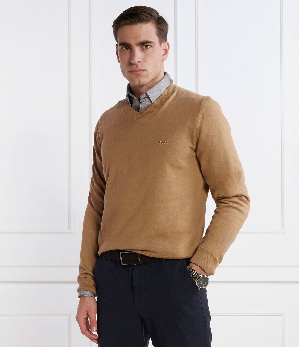 Свитер Pacello- BOSS BLACK - коричневый(50506042)
