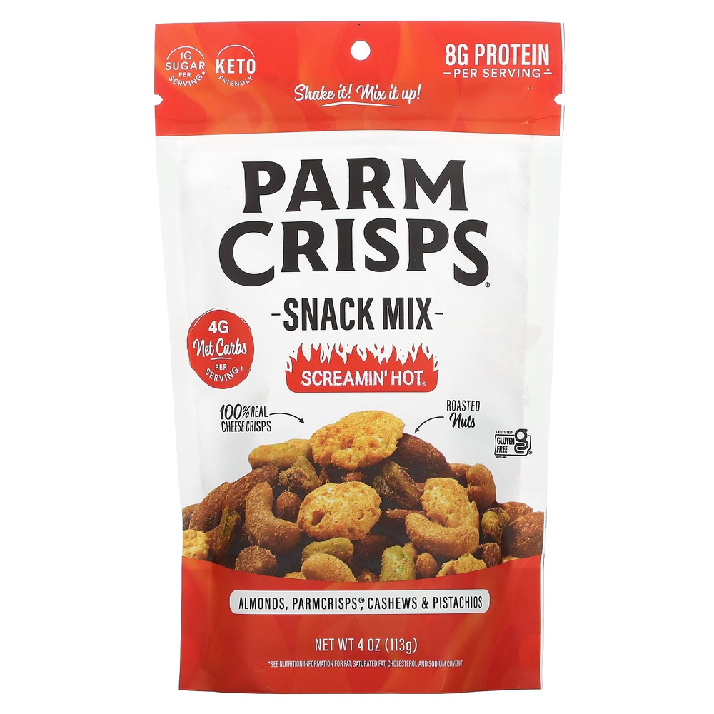 ParmCrisps, смесь для снеков, Screamin' Hot, 113 г (4 унции)